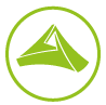 Triades Datenschutz Datensicherheit Icon aus Logo grün